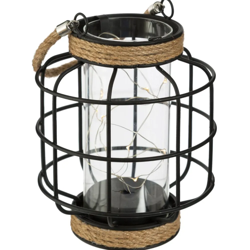 Atmosphera Lanterne Metal Fil Microled H.17.5Cm- Lanternes