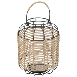 maxibazar Lanterne Naturel Metal Cosy H.33Cm- Lanternes