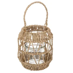 maxibazar Lanterne Naturel Muli H.18Cm- Luminaires