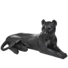 maxibazar Leopard Resine Couche 80X39X38Cm- Statues