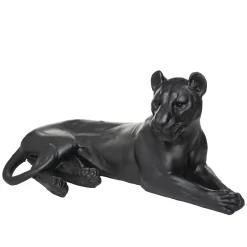 maxibazar Leopard Resine Couche 80X39X38Cm- Statues