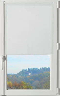 maxibazar Lisa Paire Brise Bise 60X90 Blanc- Petits Vitrages