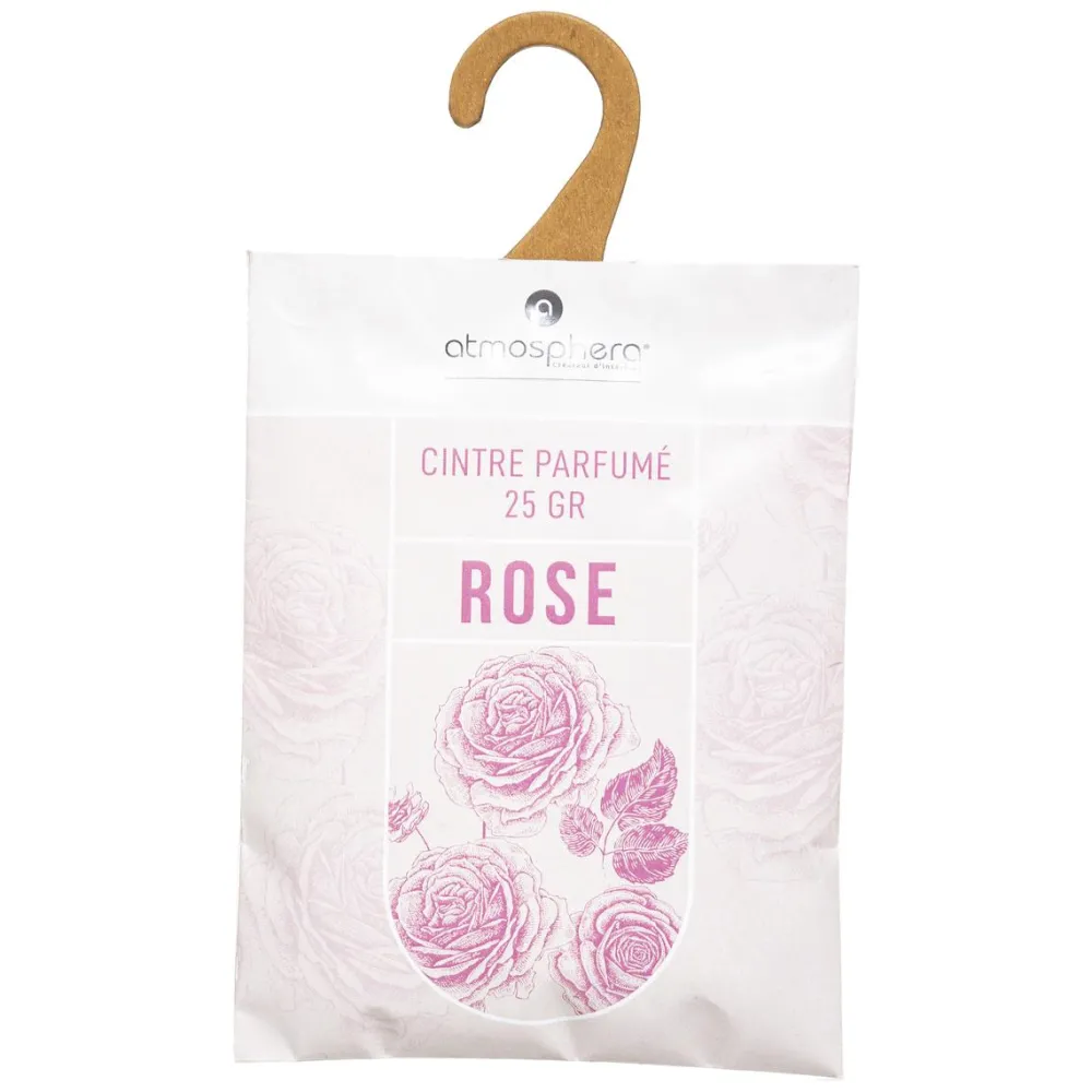 Atmosphera Lot De 3 Cintres Parfumes Rose 25G- Parfums D'Ambiance