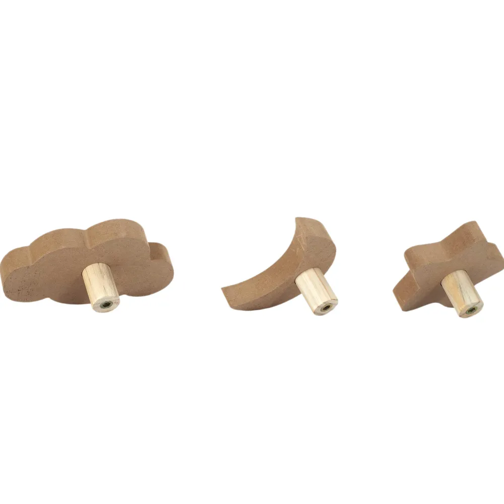 maxibazar Lot De 3 Pateres Lune Nuage Et Etoile- Decorations Murales