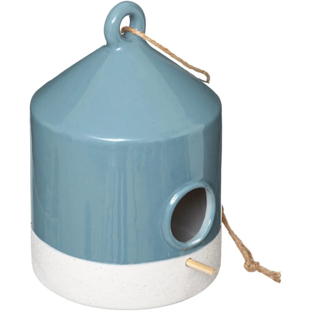 Atmosphera Maison Oiseau Ceramique House H.19.5Cm- Objets Et Accessoires Deco