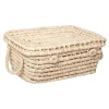 maxibazar Malle Tressee D.42.5X32X18Cm- Petits Rangements