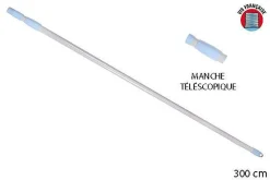 Menage|* Manche Metal Grege Telescopique 3M Vis Francaise
