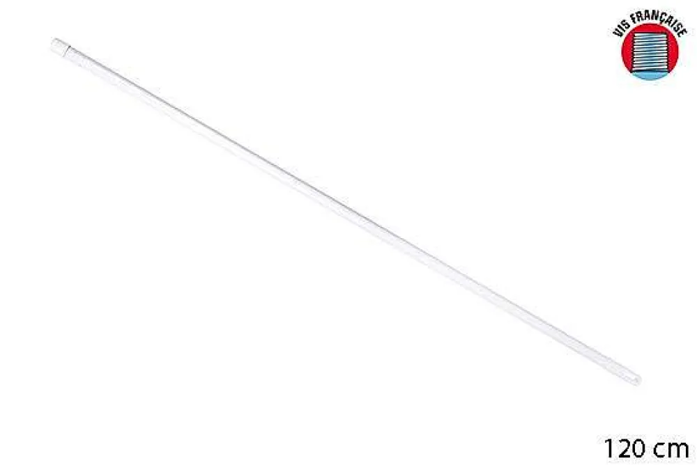 Menage|* Manche Metal Plastique Blanc 1.20M
