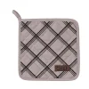 maxibazar Manique Chef Carreaux 20X20Cm Taupe- Gants De Cuisine Et Maniques