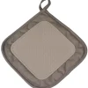 maxibazar Manique 19X19 Cm Polycoton Silicone Cuistot Taupe- Gants De Cuisine Et Maniques