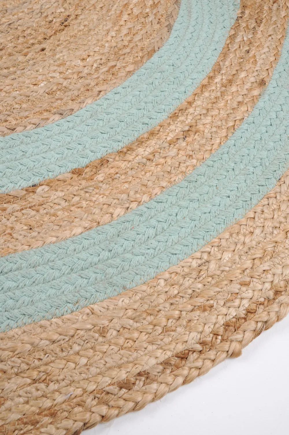 maxibazar Maori Tapis Aqua D.90Cm- Tapis Deco