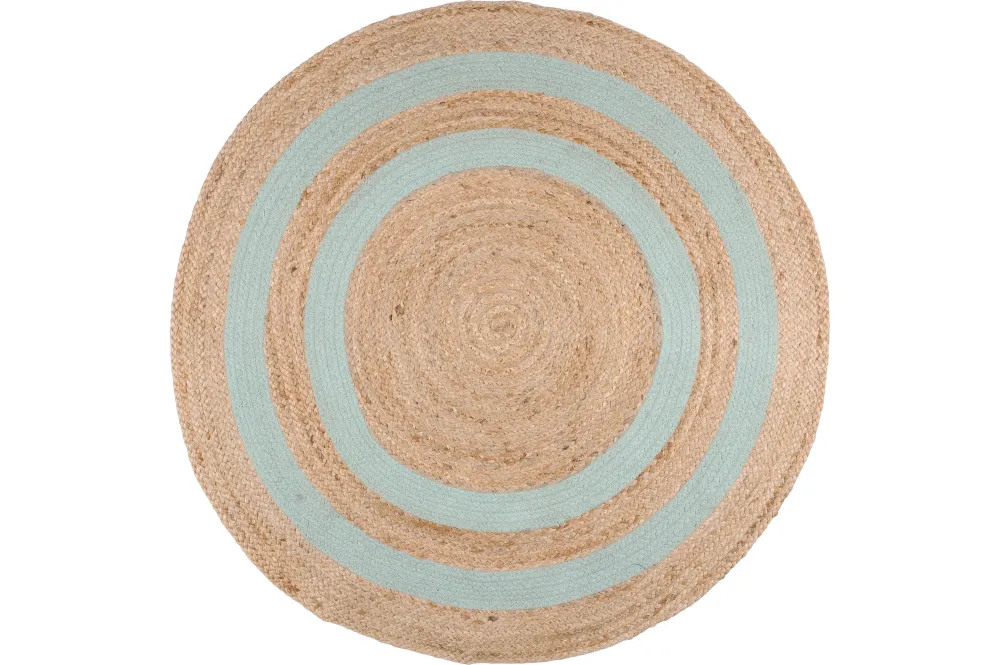 maxibazar Maori Tapis Aqua D.90Cm- Tapis Deco