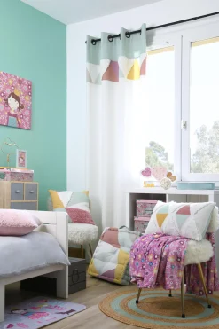 maxibazar Maori Tapis Aqua D.90Cm- Tapis Deco