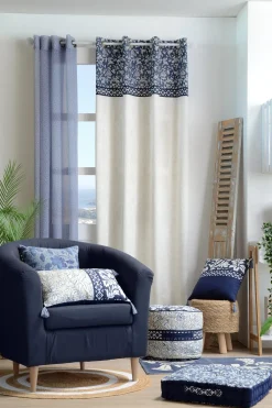 maxibazar Maori Tapis Blanc D.90Cm- Tapis Deco