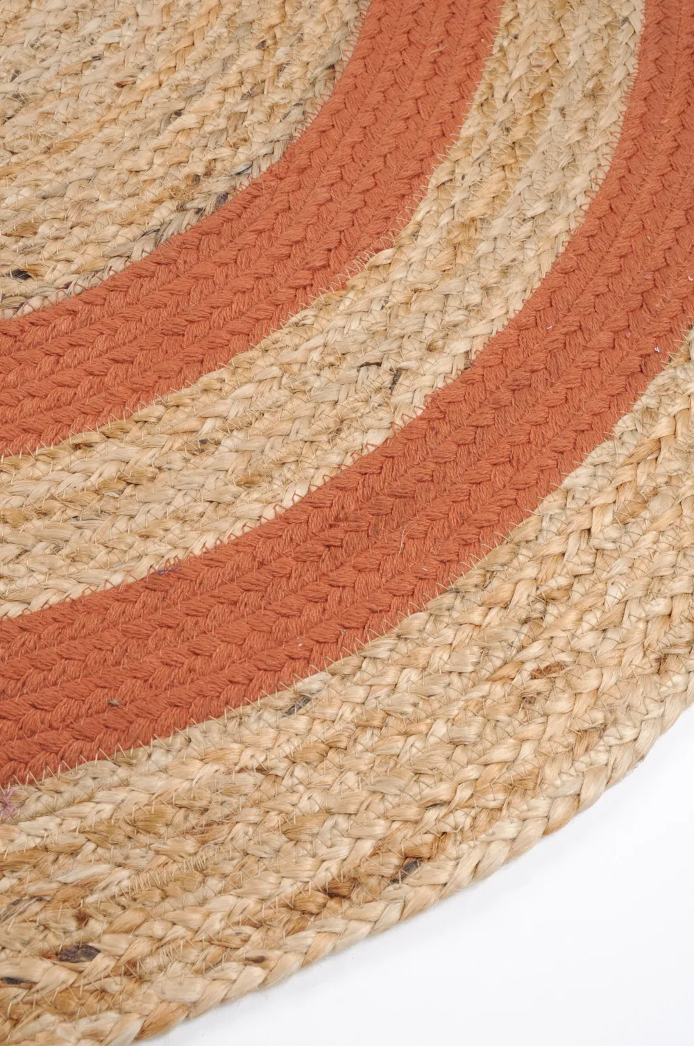 maxibazar Maori Tapis Brique D.90Cm- Tapis Deco