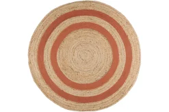 maxibazar Maori Tapis Brique D.90Cm- Tapis Deco