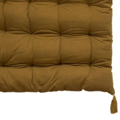 maxibazar Matelas Sol Velours Night Moutarde 60X120Cm- Textile Deco