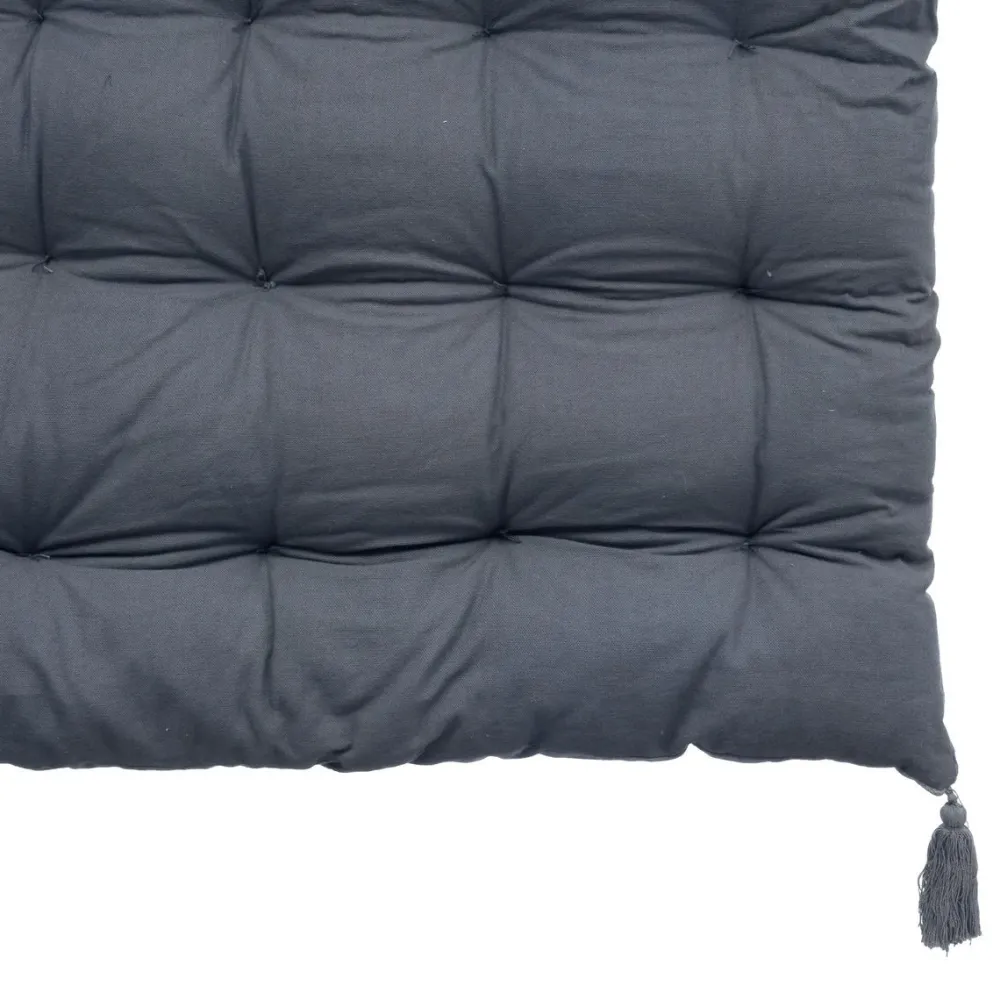 maxibazar Matelas Sol Velours Night Gris Fonce 60X120Cm- Textile Deco