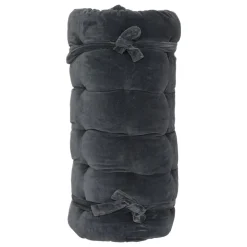 maxibazar Matelas Sol Velours Night Gris Fonce 60X120Cm- Textile Deco