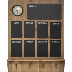 Atmosphera Memo Horloge Patere D.57X75Cm- Memos Et Semainiers