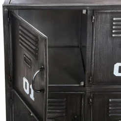 Atmosphera Meubles D'Entrée>Meuble Metal 6 Portes Sevin