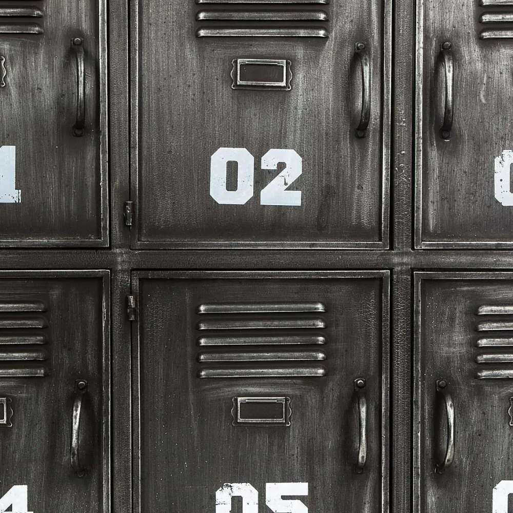 Atmosphera Meubles D'Entrée>Meuble Metal 6 Portes Sevin