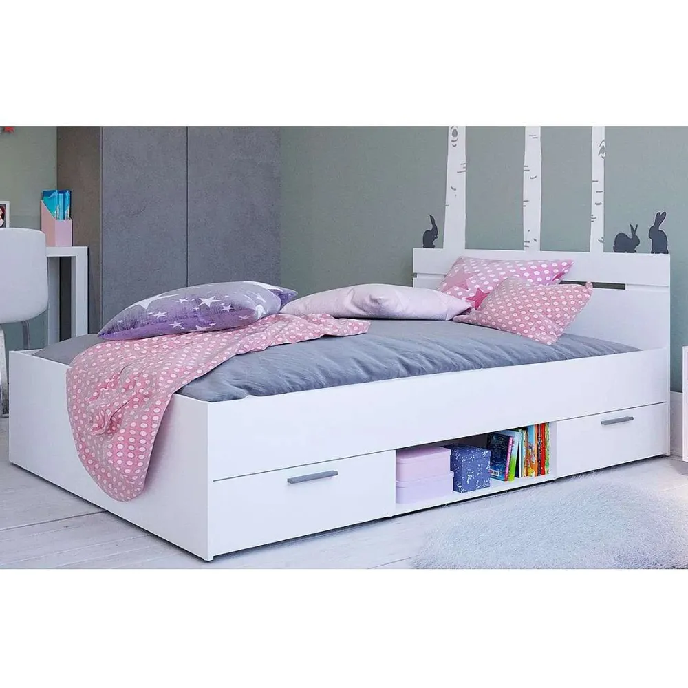 * Lits>Michigan Lit 140X190 Blanc Perle