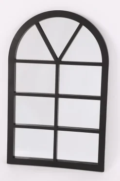 maxibazar Miroir Arcade Noir 45X70Cm- Miroirs Deco