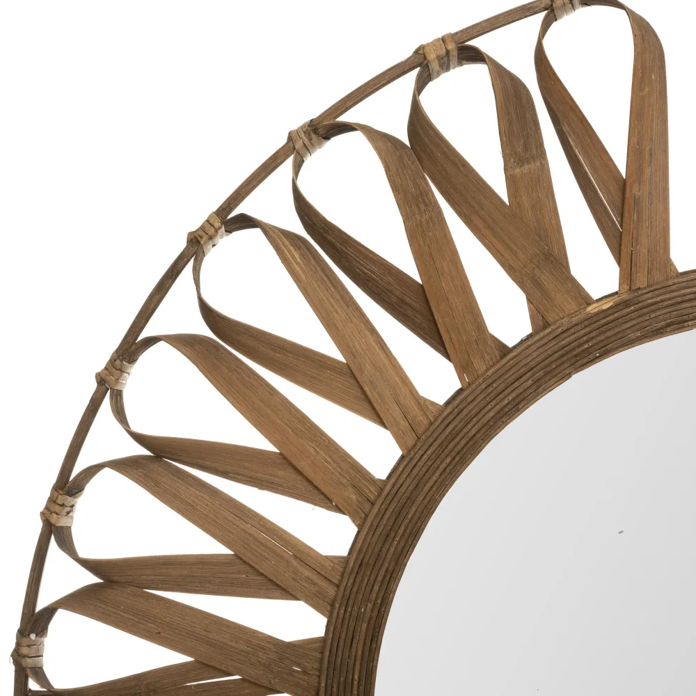 Atmosphera Miroir Bambou Eve D.93Cm- Miroirs Deco