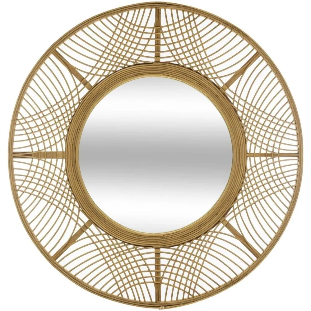 Atmosphera Miroir Bambou Ina D.70Cm- Miroirs Deco
