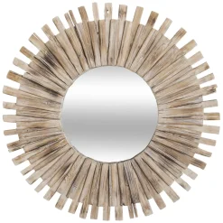 Atmosphera Miroir Bois Flotte Manon D.88Cm- Miroirs Deco