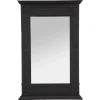 maxibazar Miroir Chemine Noir 75X115Cm- Miroirs Deco