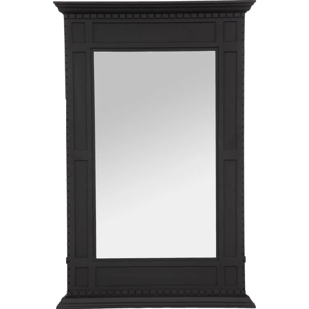 maxibazar Miroir Chemine Noir 75X115Cm- Miroirs Deco
