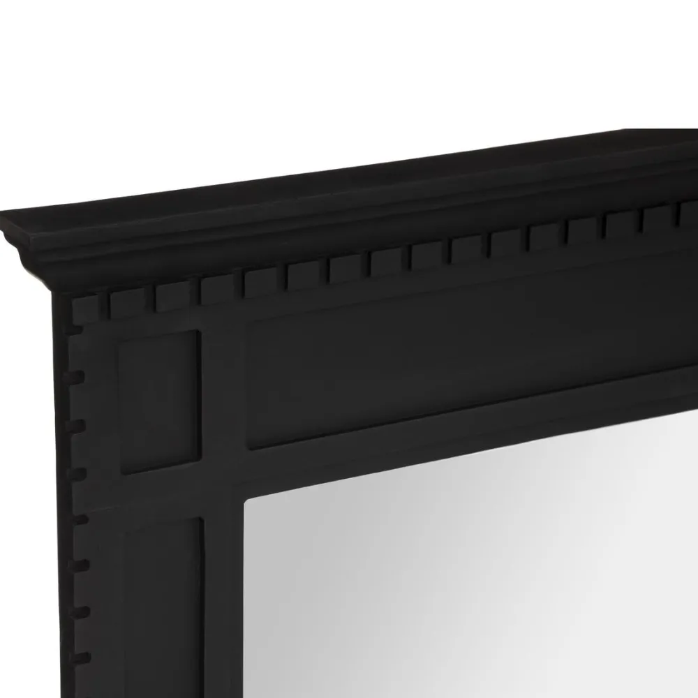 maxibazar Miroir Chemine Noir 75X115Cm- Miroirs Deco