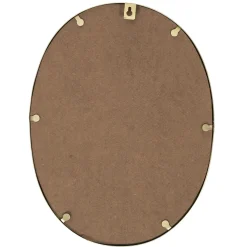 maxibazar Miroir Deco Contour Deco Dore Ovale- Miroirs Deco