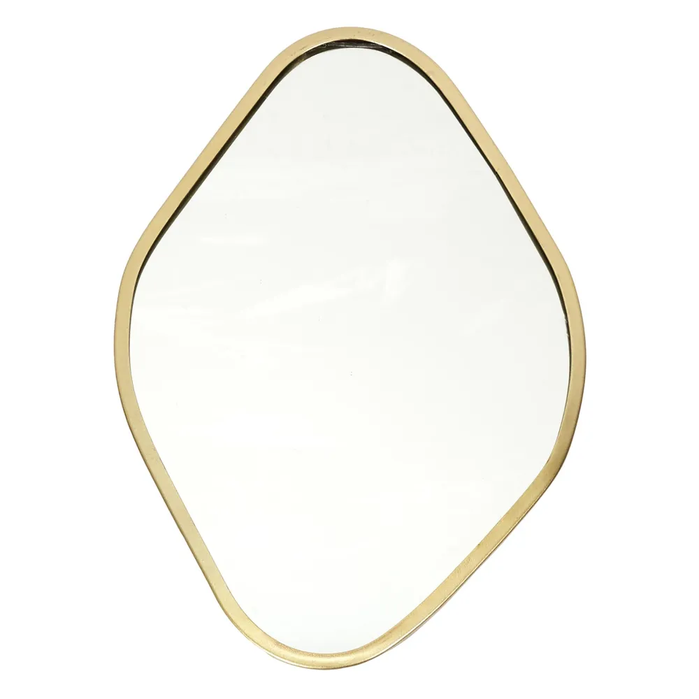 maxibazar Miroir Deco Contour Deco Dore Losange- Miroirs Deco