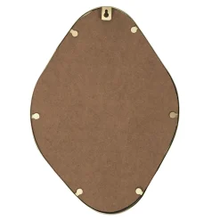 maxibazar Miroir Deco Contour Deco Dore Losange- Miroirs Deco