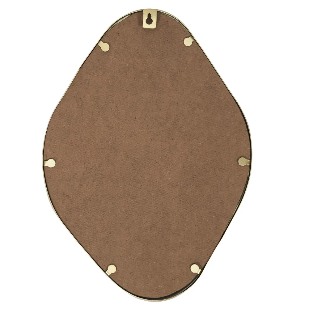 maxibazar Miroir Deco Contour Deco Dore Losange- Miroirs Deco