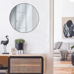 maxibazar Miroir Extra Plat Rond 55Cm- Miroirs Deco