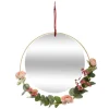 Atmosphera Miroir Fleur Poesie D.33Cm- Decoration Murale