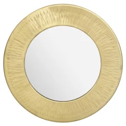 maxibazar Miroir Metal Martele Romy- Decoration Murale
