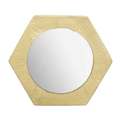 maxibazar Miroir Metal Martele Romy- Decoration Murale