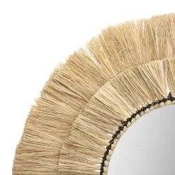 Atmosphera Miroir Raphia Alba X3 Pieces- Decoration Murale