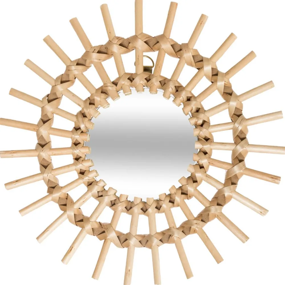 Atmosphera Miroir Rotin Soleil X3 Pieces D.28Cm- Miroirs Deco