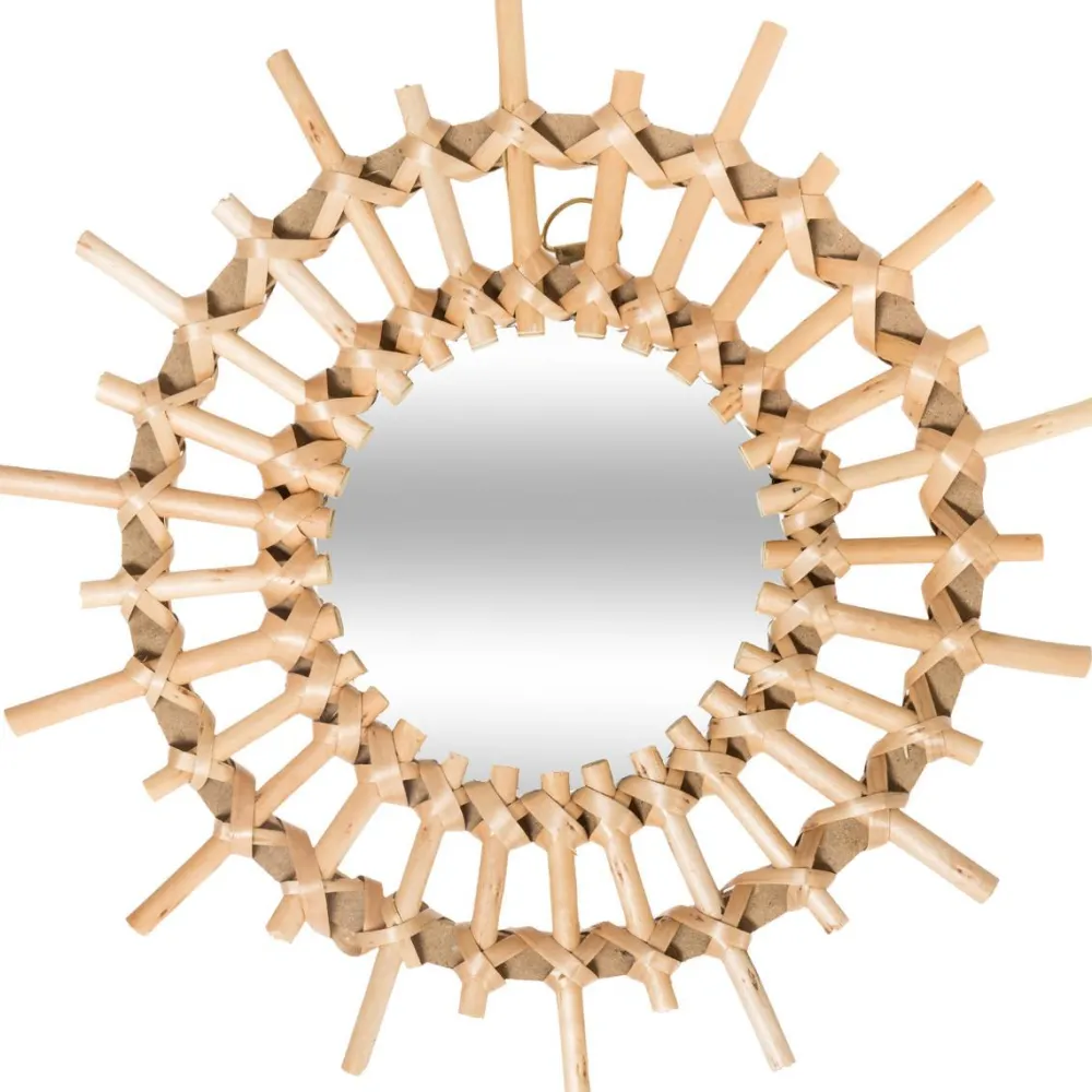 Atmosphera Miroir Rotin Soleil X3 Pieces D.28Cm- Miroirs Deco