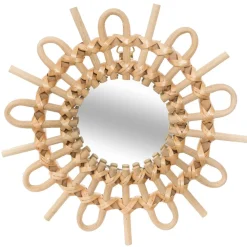 Atmosphera Miroir Rotin Soleil X3 Pieces D.28Cm- Miroirs Deco
