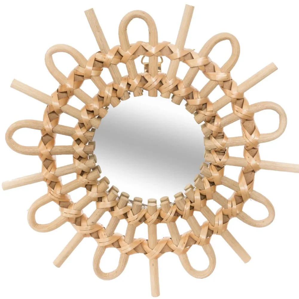 Atmosphera Miroir Rotin Soleil X3 Pieces D.28Cm- Miroirs Deco