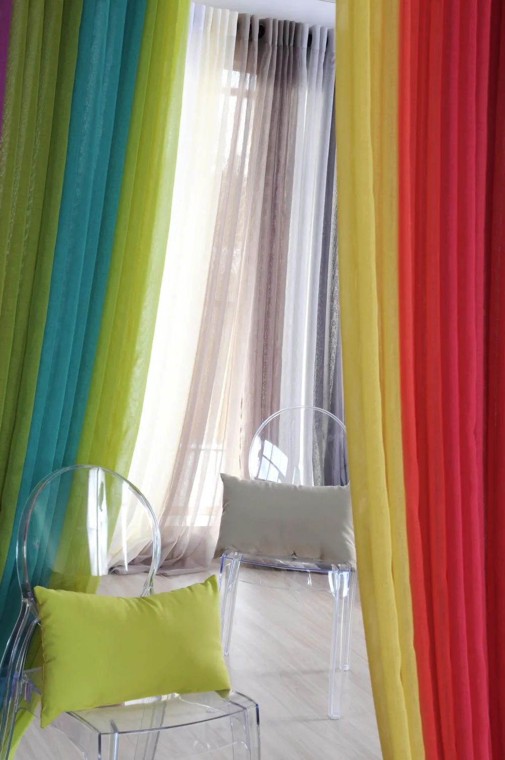 maxibazar Monna Voile 135X260 Corail- Voilages