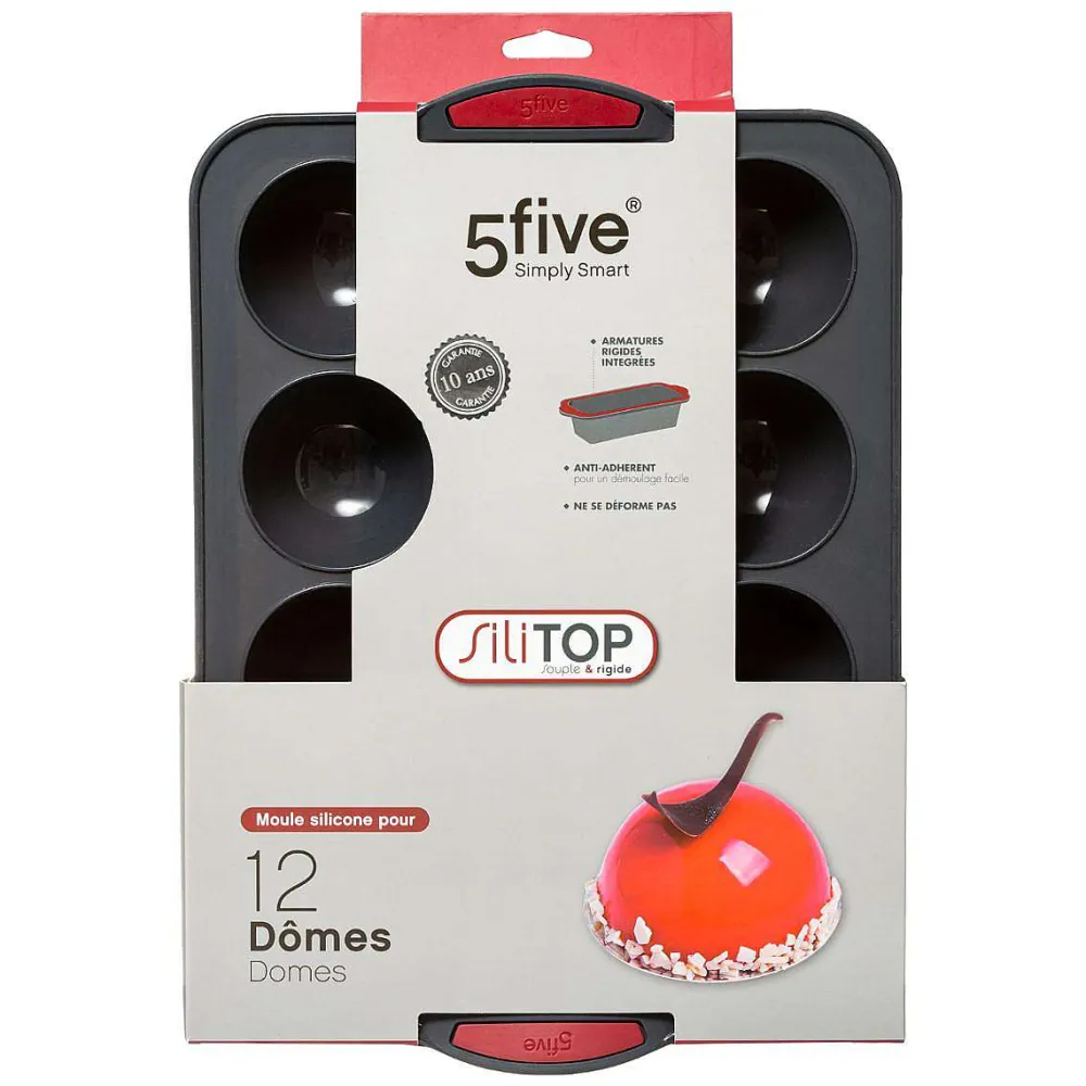 Moules Et Plats|Five Moule 12 Domes Sili Silitop