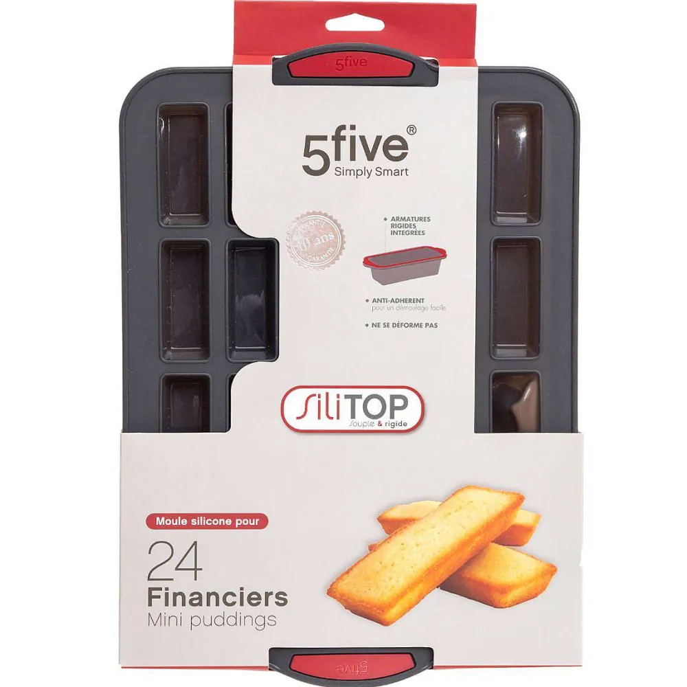Moules Et Plats|Five Moule 24 Financiers Sili Silitop